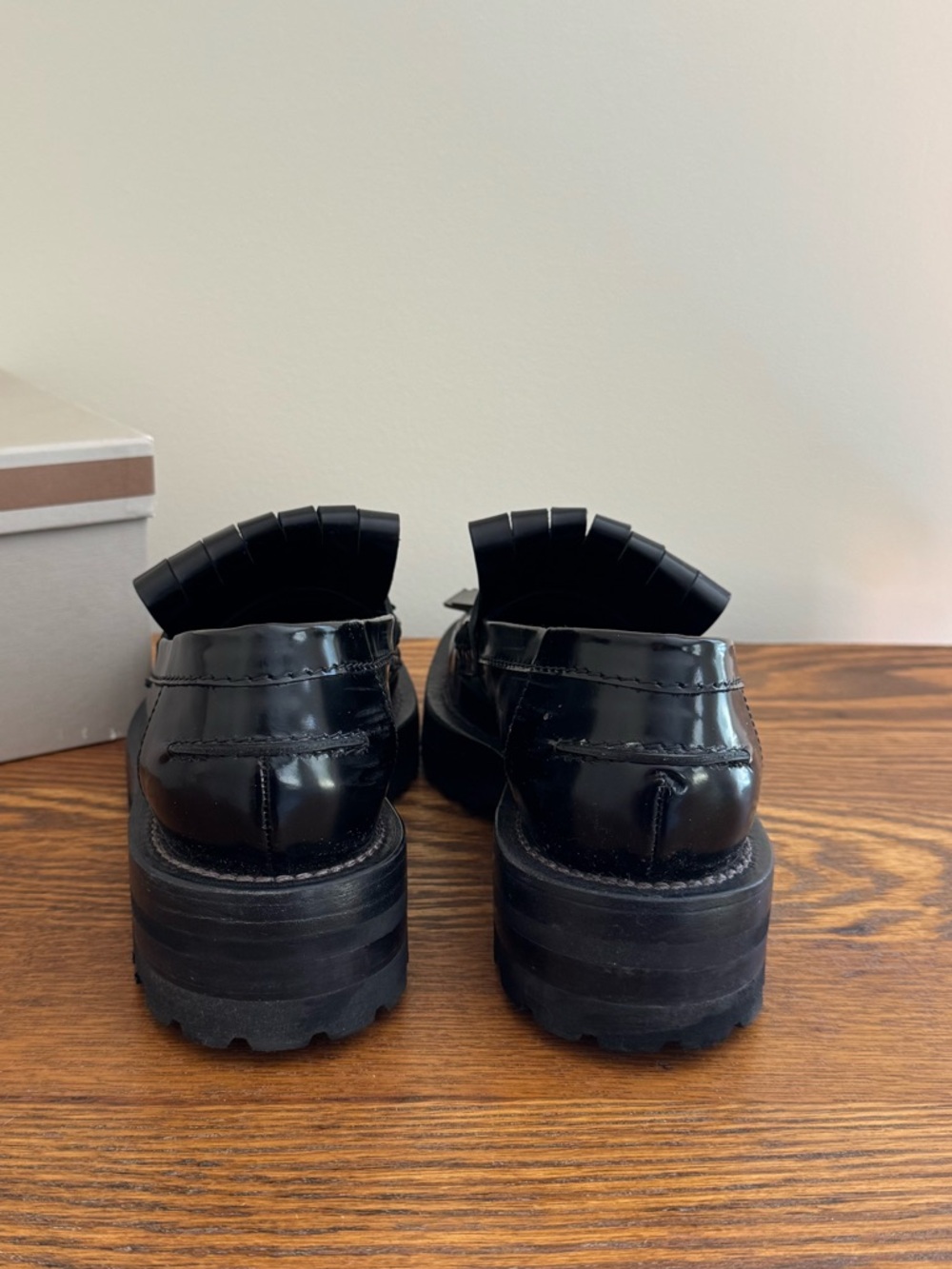 Marni Black Fringe Leather Loafers - Picture 5 of 5
